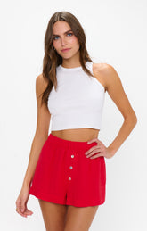 Max Boxer Shorts ~ Red Linen
