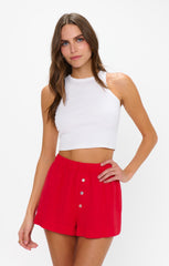 Max Boxer Shorts ~ Red Linen