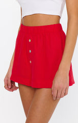 Max Boxer Shorts ~ Red Linen