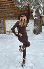 Lodge Onesie ~ Winter Rib Chocolate