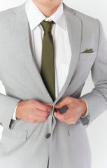 Nico Neck Tie ~ Rich Olive Solid