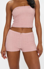 Nicki Shorts ~ Pink Ruffle Lace