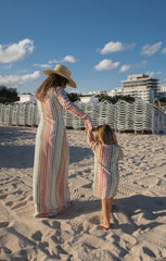 Little Vacay Coverup ~ Rainbow Zigzag Crochet