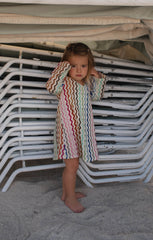 Little Vacay Coverup ~ Rainbow Zigzag Crochet