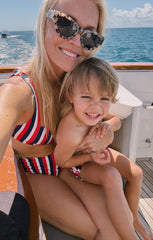 Lil Dude Shorts ~ Americana Stripe Micro Rib